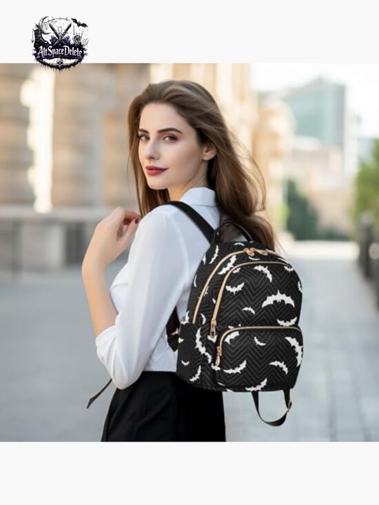 Quilted Mini Backpack Purse Lightweight Travel Daypack with Multiple Pockets main image 5